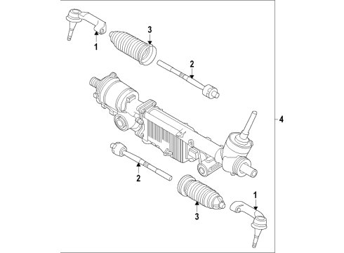 2019 Ford Expedition Steering Column & Wheel, Steering Gear & Linkage Diagram 5 - Thumbnail