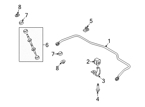 2011 Lincoln Town Car Rear Suspension, Control Arm Diagram 3 - Thumbnail