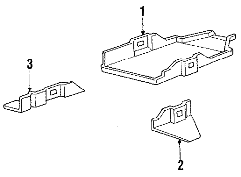 1991 Ford Aerostar Tray Assembly Battery Diagram for F19Z10732B