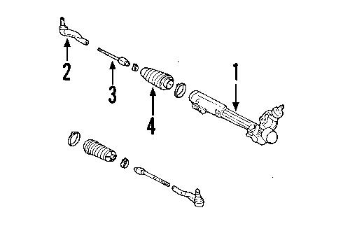 2006 Ford Crown Victoria P/S Pump & Hoses, Steering Gear & Linkage Diagram 1 - Thumbnail