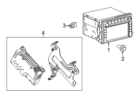 2011 Ford F-250 Super Duty Navigation System Components Diagram