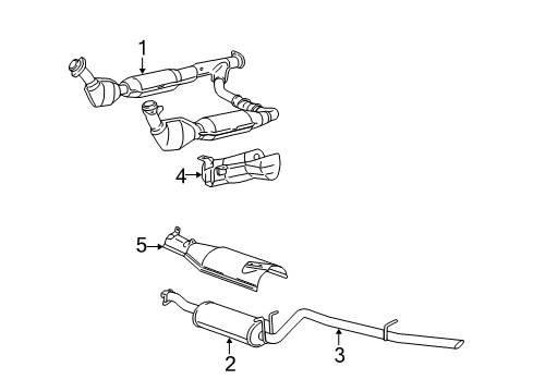 2005 Ford Expedition Shield Diagram for 5L1Z-5G221-DA