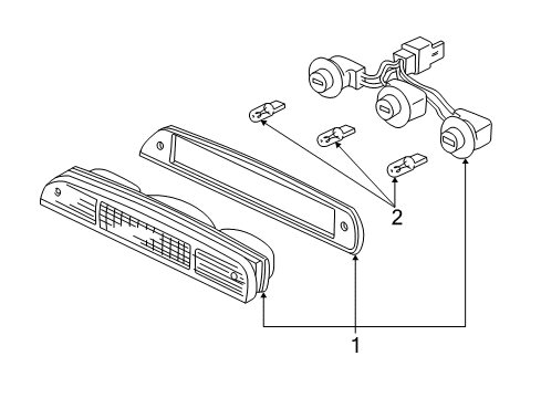 2008 Ford Ranger High Mount Lamps Diagram