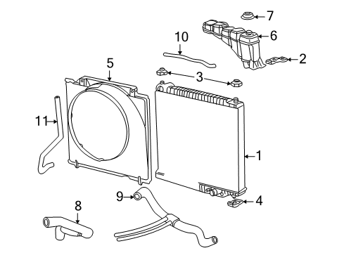 2002 Ford Excursion Hose Assembly Diagram for XC3Z-8260-DA