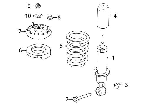 2014 Lincoln Navigator Shocks & Components - Rear Diagram 2 - Thumbnail