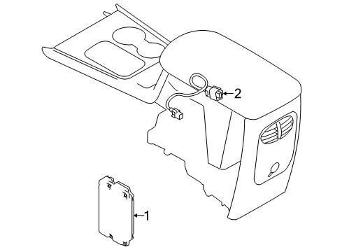 2009 Ford Taurus X Communication System Components Diagram