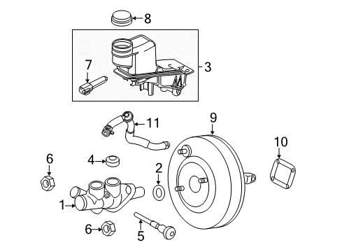 2012 Ford Fusion Hydraulic System, Brakes Diagram 1 - Thumbnail