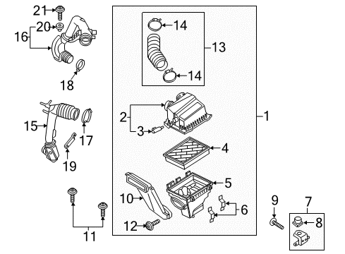 2016 Lincoln MKX Air Intake Diagram 1 - Thumbnail