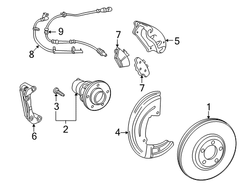 2008 Ford Taurus X Anti-Lock Brakes Diagram