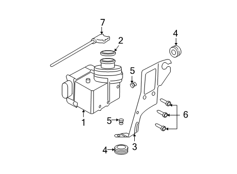 2003 Ford Expedition Screw - Pan Head - Self-Tapping Diagram for -W701929-S309