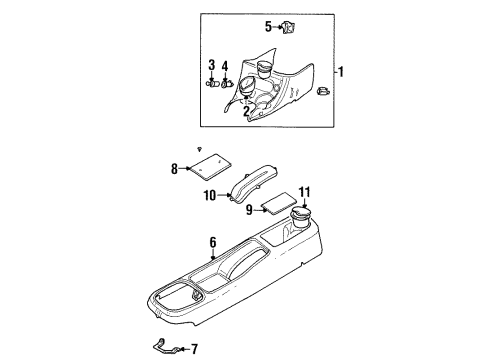 1999 Mercury Mystique Console Diagram