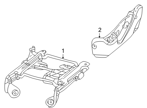 2001 Ford Excursion Tracks & Components Diagram 2 - Thumbnail