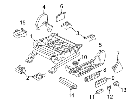 2015 Ford Special Service Police Sedan Power Seats Diagram 1 - Thumbnail