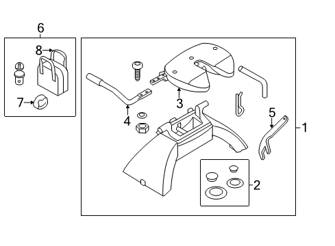 2015 Ford F-350 Super Duty Coupling Assembly - 5th Wheel Diagram for BC3Z-5K053-A