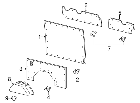 2018 Ford Transit-350 Interior Trim - Side Panel Diagram 18 - Thumbnail