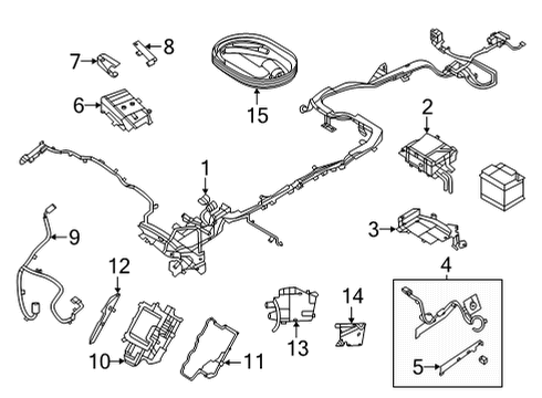 2022 Lincoln Corsair CHARGER - BATTERY Diagram for LX6Z-10B689-E