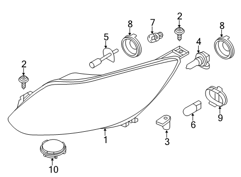 2014 Ford Focus Bulbs Diagram