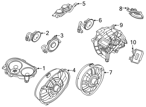 2023 Lincoln Aviator Sound System Diagram 3 - Thumbnail