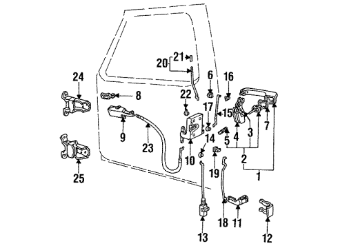 1993 Ford Bronco Switch - Window Control - Double Diagram for E9DZ-14529-A