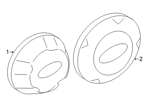 2009 Ford Explorer Wheel Covers & Trim Diagram