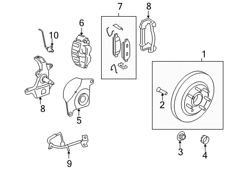 2006 Ford F-150 Retainer Diagram for -W710242-S439