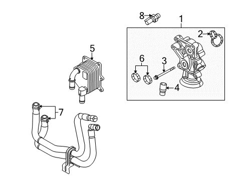 2010 Lincoln MKX Oil Cooler Diagram