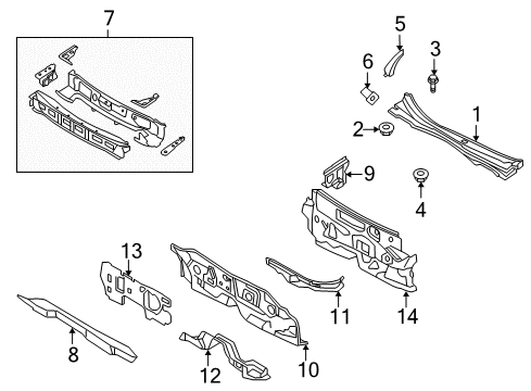 2010 Mercury Milan Cowl Diagram