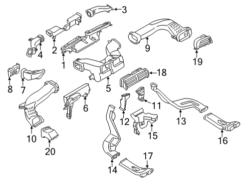 2017 Ford Fusion Ducts Diagram