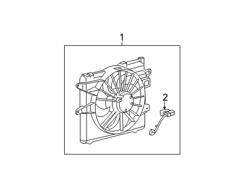 2014 Ford Mustang Cooling System, Radiator, Water Pump, Cooling Fan Diagram 3 - Thumbnail