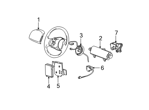 2002 Ford F-150 Air Bag Components Diagram