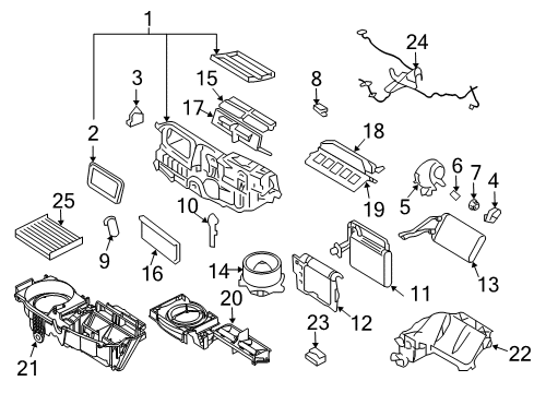 2010 Mercury Milan Blower Motor & Fan, Air Condition Diagram 3 - Thumbnail