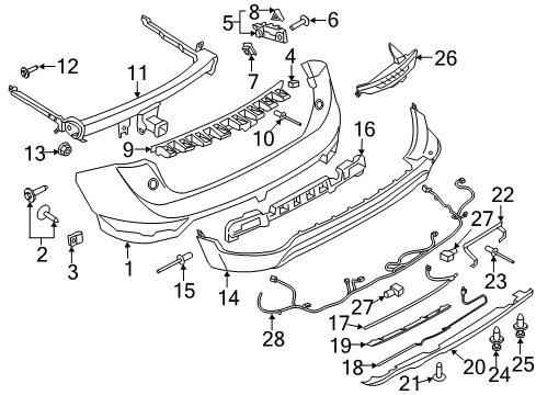 2016 Lincoln MKC Parking Aid Diagram 2 - Thumbnail