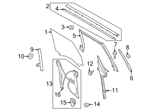 2021 Ford Bronco Rear Door Diagram 3 - Thumbnail