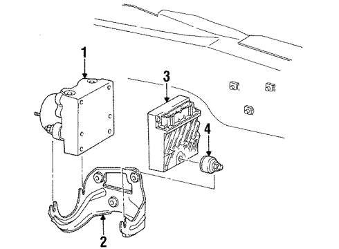 1996 Mercury Sable Anti-Lock Brakes Diagram 1 - Thumbnail