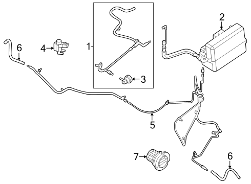 2017 Ford F-250 Super Duty Vacuum Controlled Components - Front Suspension Diagram