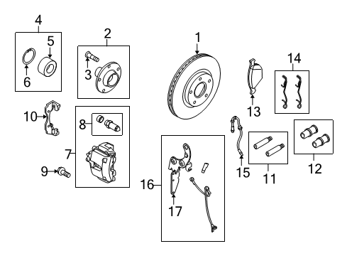 2010 Ford Transit Connect Kit - Fixing Parts Diagram for 9T1Z-2A225-A