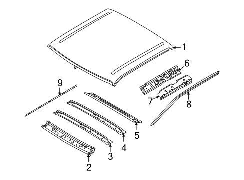 2009 Ford F-250 Super Duty Retainer Diagram for F81Z-28513B03-AA