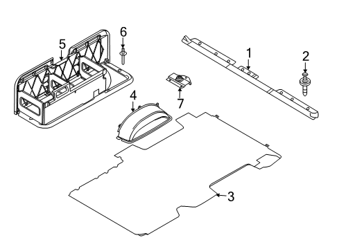 2008 Ford E-350 Super Duty Interior Trim - Rear Body Diagram