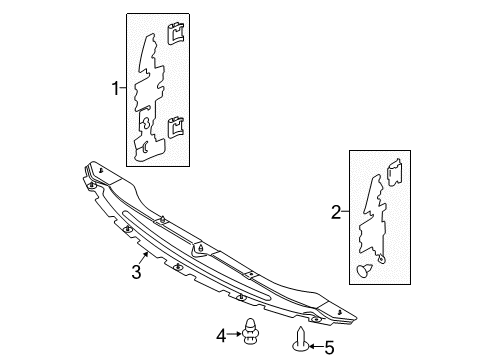 2012 Ford Edge Splash Shields Diagram