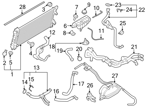 2022 Ford Expedition PLUG - RADIATOR DRAIN Diagram for F1FZ-8115-A