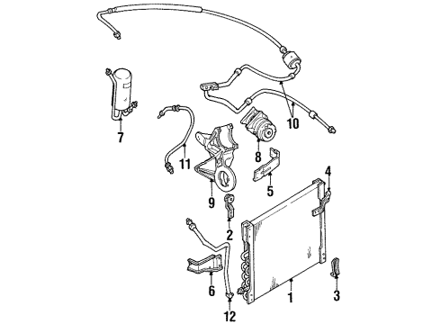 1996 Ford F-250 Tube Assembly Diagram for F4TZ-19D850-F