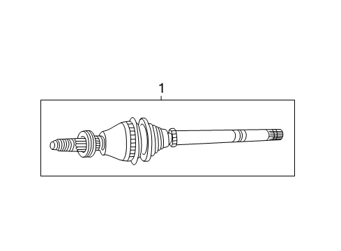 2007 Ford Freestar Front Axle Shaft Diagram for 5F2Z-3B436-AA