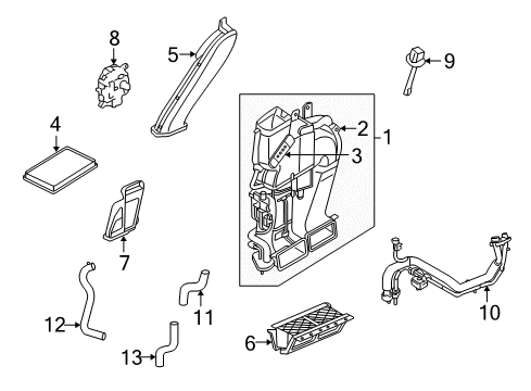 2007 Mercury Mariner Auxiliary Air Conditioner Diagram