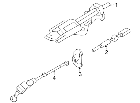 2003 Ford Explorer Steering Column & Wheel, Steering Gear & Linkage Diagram 2 - Thumbnail