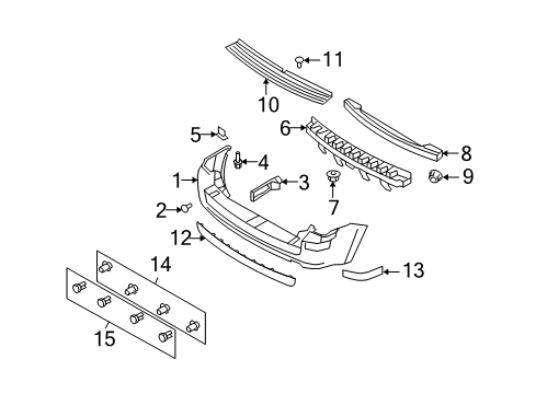 2010 Mercury Mariner Rear Bumper Diagram