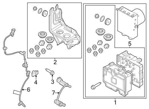 2022 Ford Bronco ABS Components Diagram