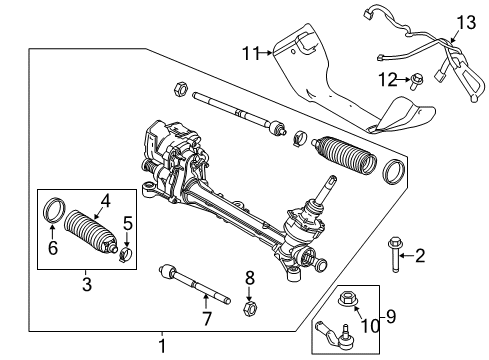 2012 Ford Focus Joint Assembly - Ball Diagram for BV6Z-3A130-B