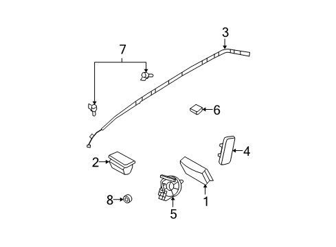 2007 Ford Edge Air Bag Components Diagram