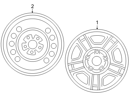 2007 Mercury Mariner Wheels Diagram 2 - Thumbnail