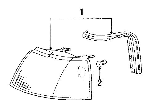 1990 Ford Thunderbird Park Lamps Diagram